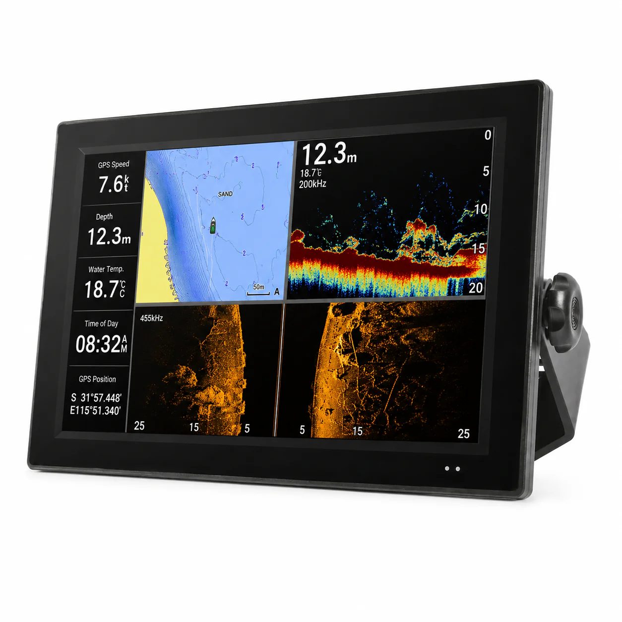 CJ INDUSTRIES 18.5" Marine Command Display™ Full HD Touchscreen Fish Finder Monitor - Image 2
