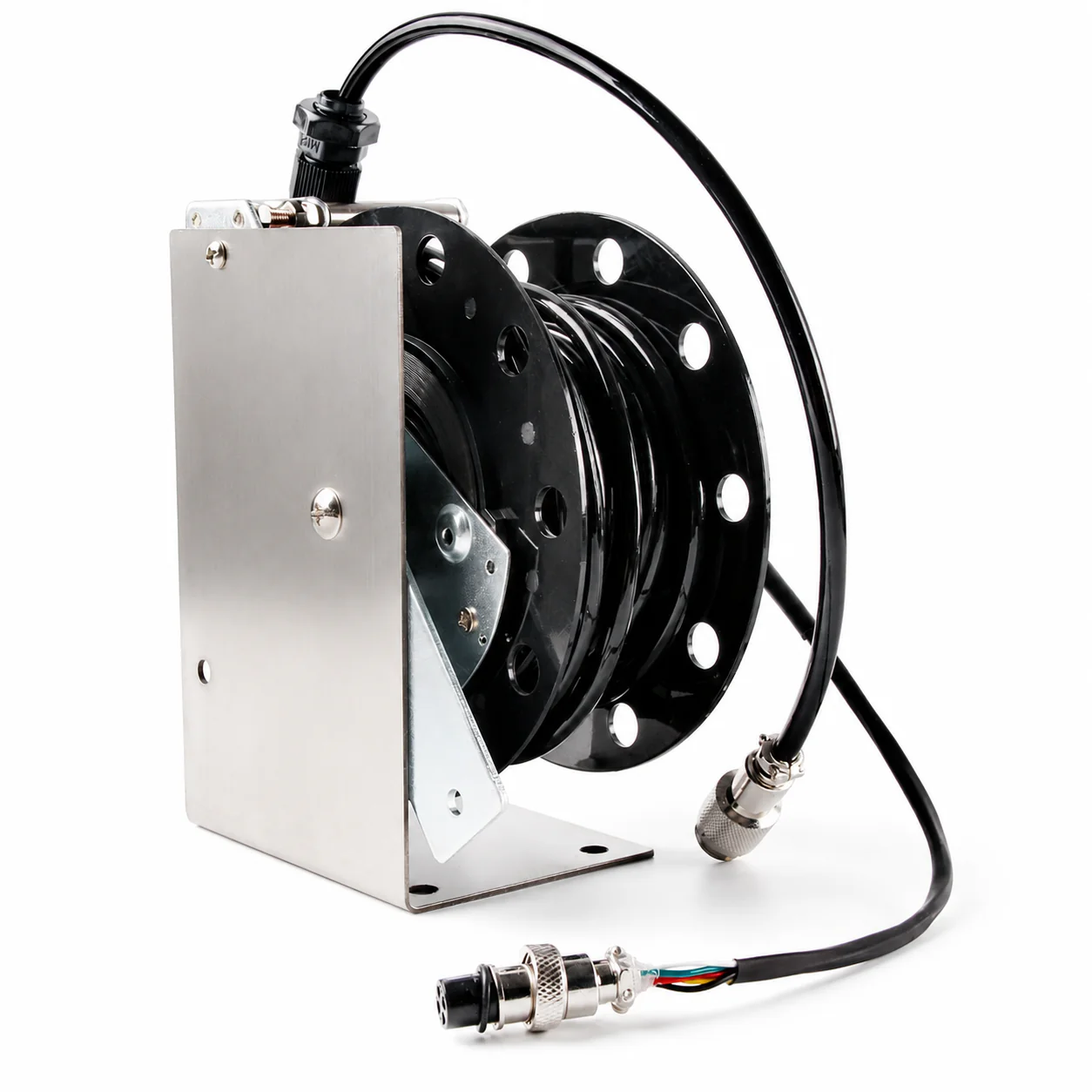 CJ INDUSTRIES 5M 4pin Aviation Camera Cable Reel – Automatic Cable Rewinder for Camera Systems - Image 2