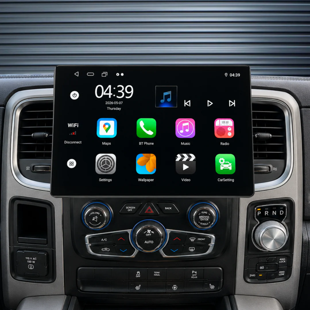 Dodge RAM 13.1" HD 1500/2500 (2013-2019) Plug & Play Head Unit Upgrade Kit: Car Radio with Wireless & Wired Apple CarPlay & Android Auto - Image 5