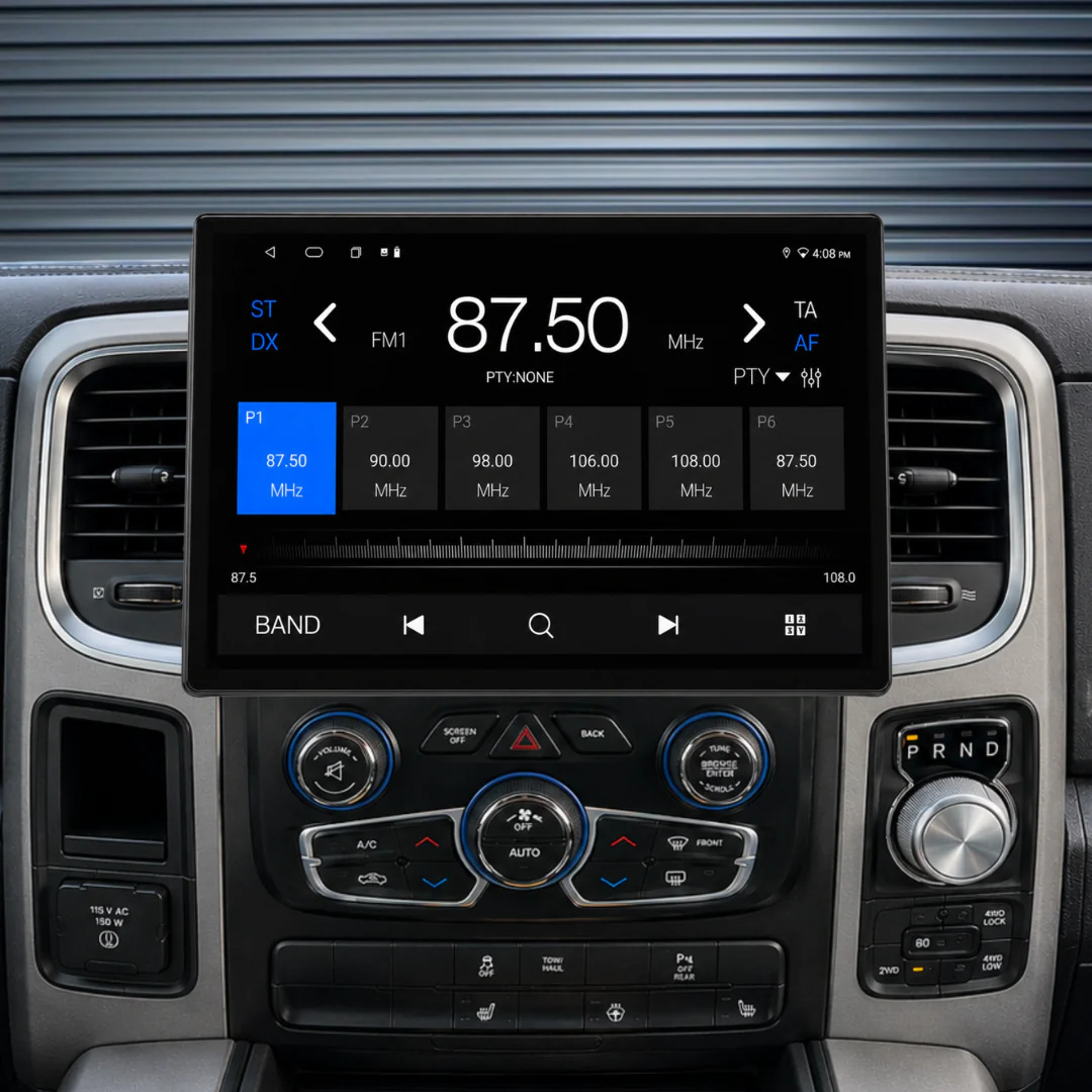 Dodge RAM 13.1" HD 1500/2500 (2013-2019) Plug & Play Head Unit Upgrade Kit: Car Radio with Wireless & Wired Apple CarPlay & Android Auto - Image 6
