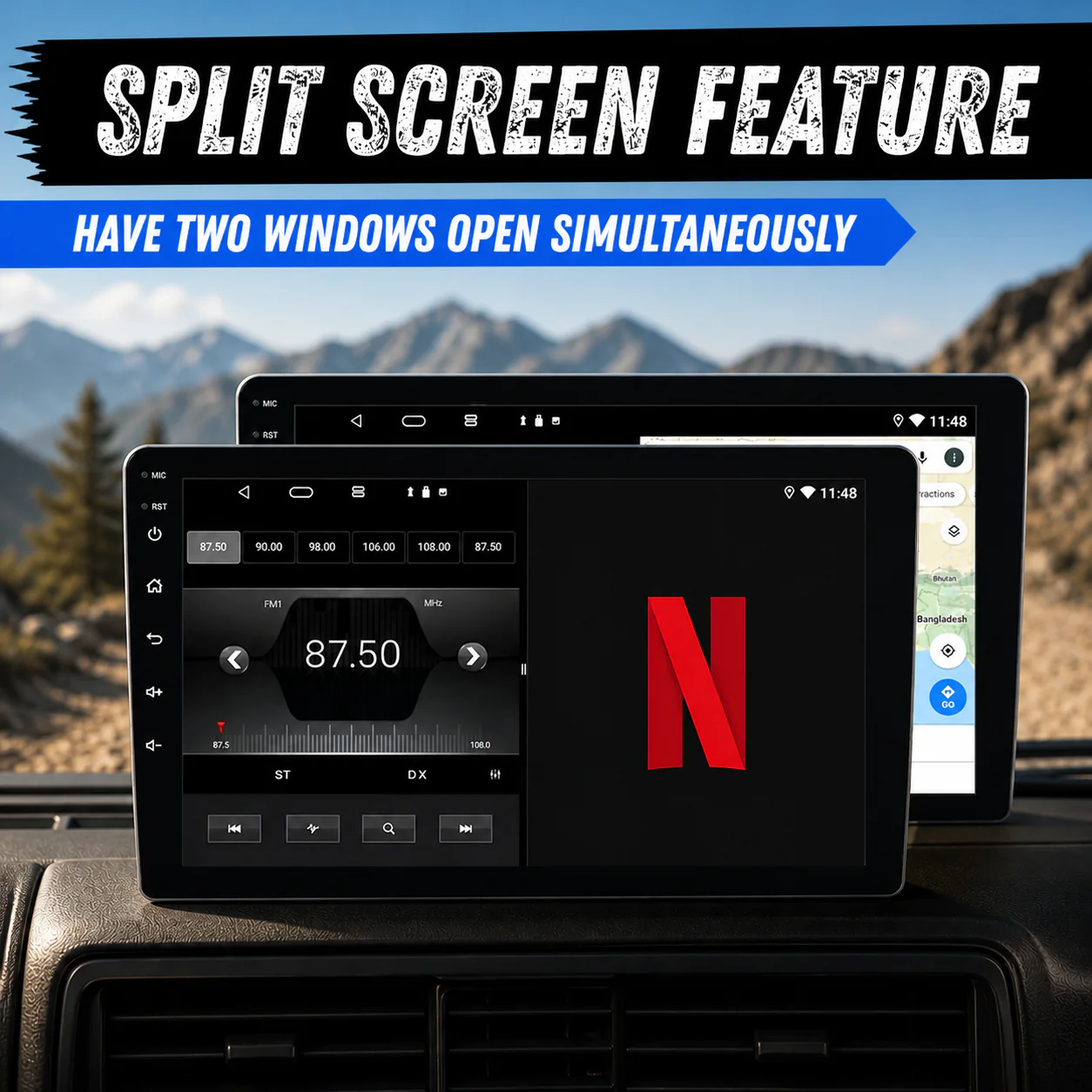 Toyota Landcruiser 200 Series VX GXL GX (2008-2015) Plug & Play Head Unit Upgrade Kit: Car Radio with Wireless & Wired Apple CarPlay & Android Auto - Image 11