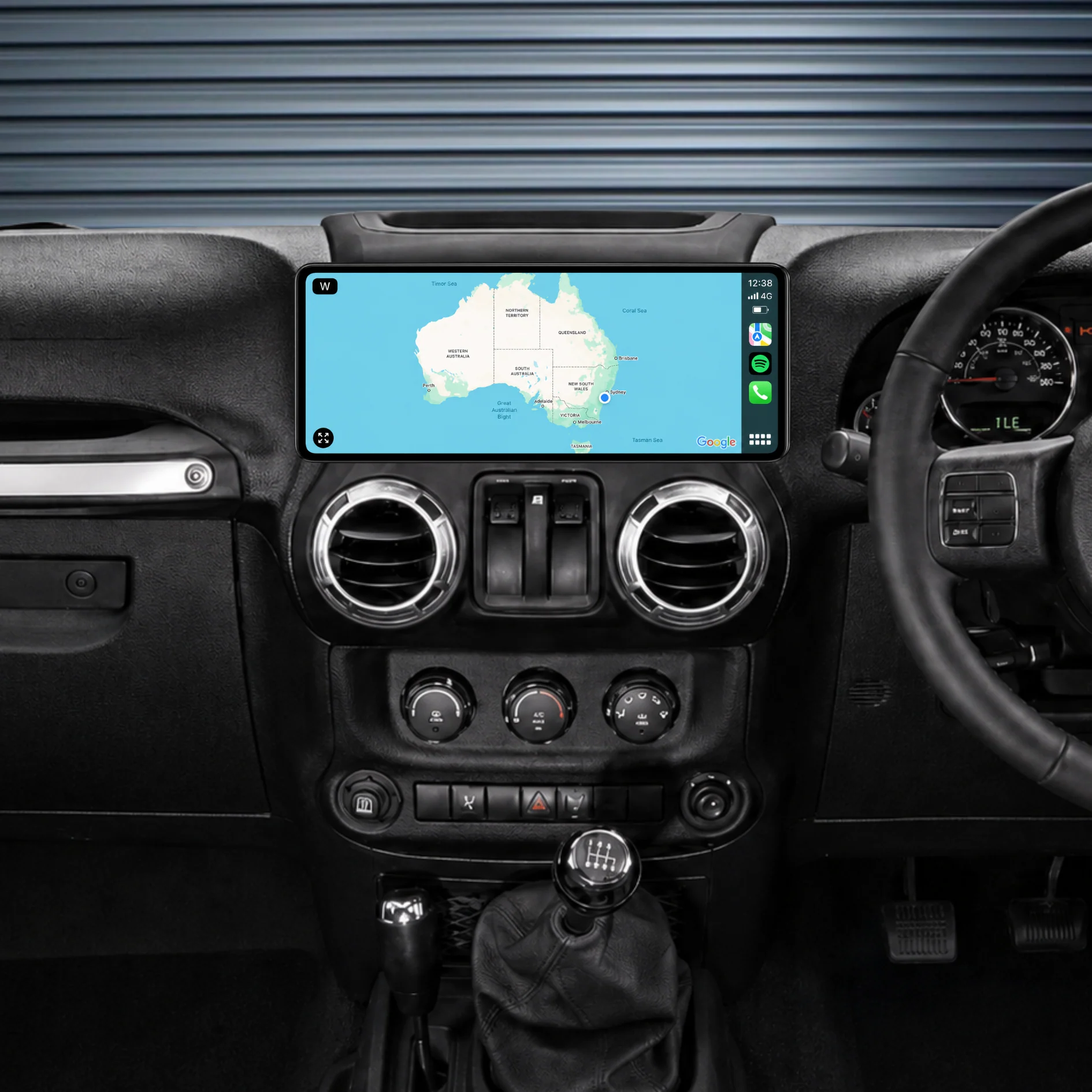 Jeep Wrangler 12.3" HD Large Screen (2011-2016) Plug & Play Head Unit Upgrade Kit: Car Radio with Wireless & Wired Apple CarPlay & Android Auto - Image 2