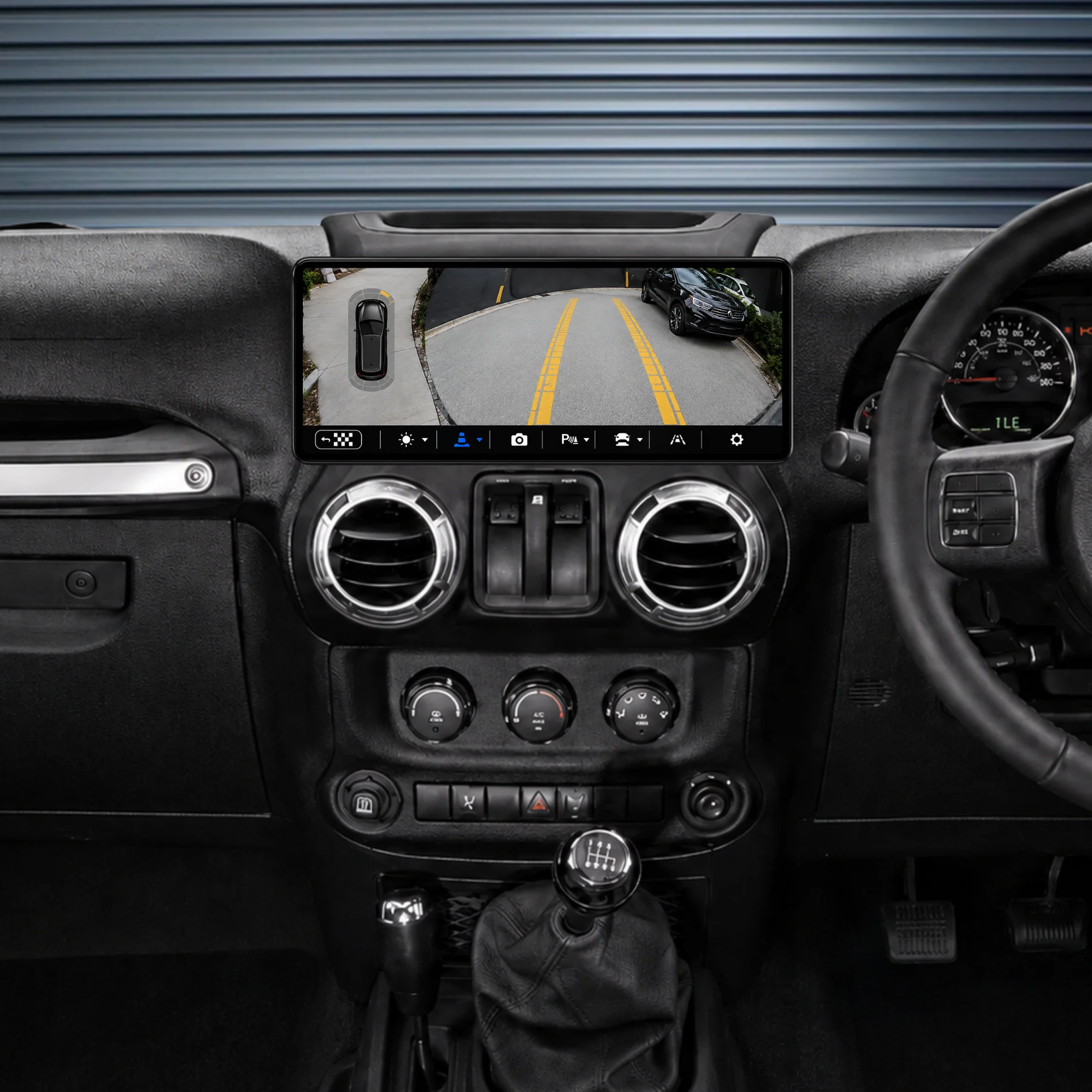 Jeep Wrangler 12.3" HD Large Screen (2011-2016) Plug & Play Head Unit Upgrade Kit: Car Radio with Wireless & Wired Apple CarPlay & Android Auto - Image 4