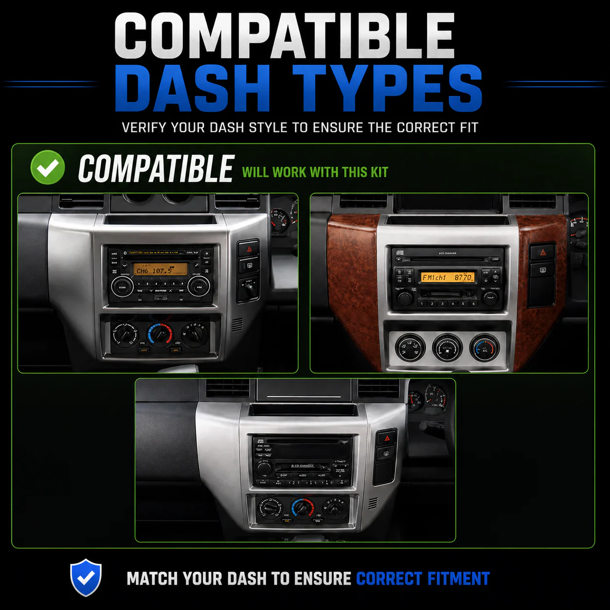 Nissan GU Patrol Black (2004-2016) Plug & Play Head Unit Upgrade Kit: Car Radio with Wireless & Wired Apple CarPlay & Android Auto - Image 8
