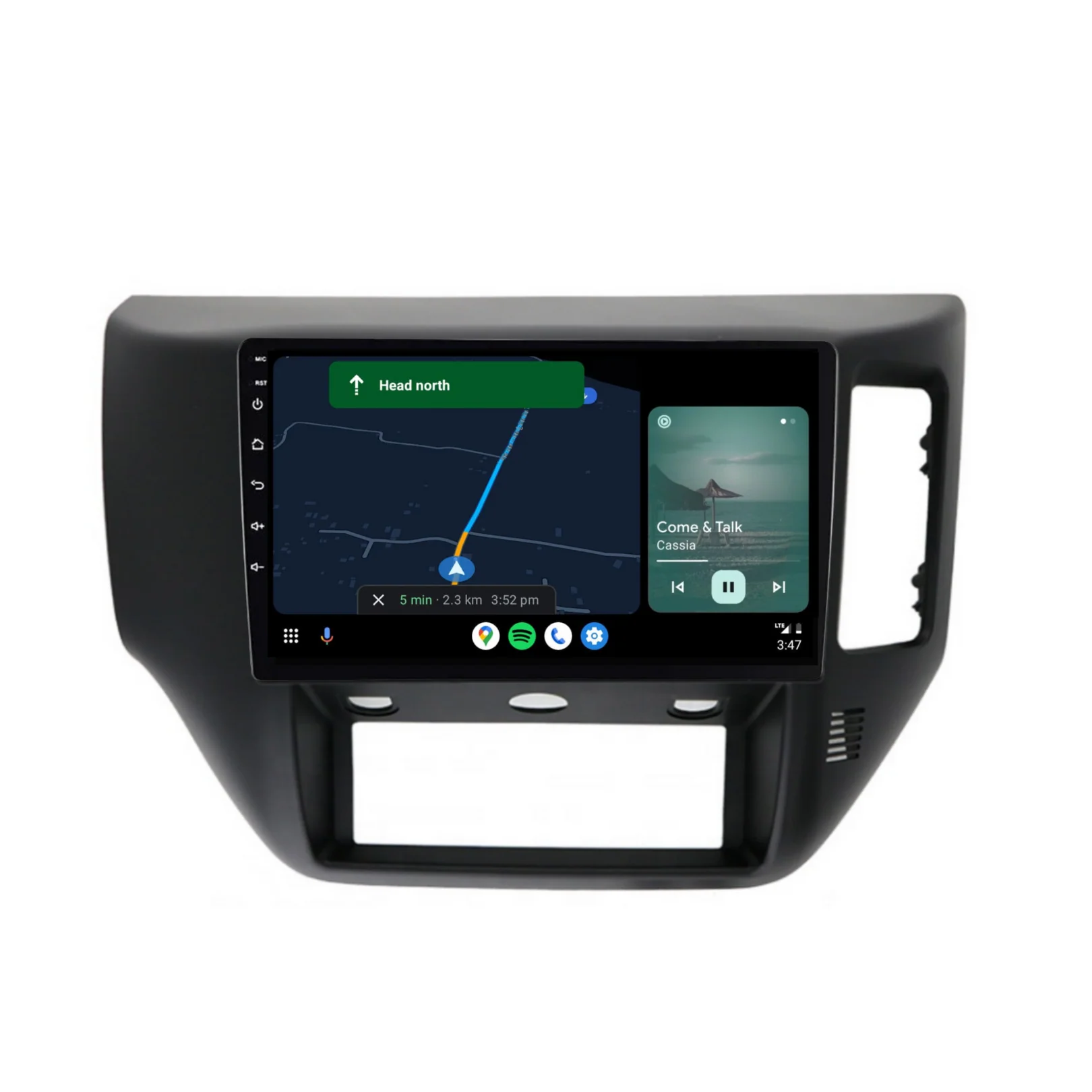 Nissan GU Patrol Black (2004-2016) Plug & Play Head Unit Upgrade Kit: Car Radio with Wireless & Wired Apple CarPlay & Android Auto - Image 5