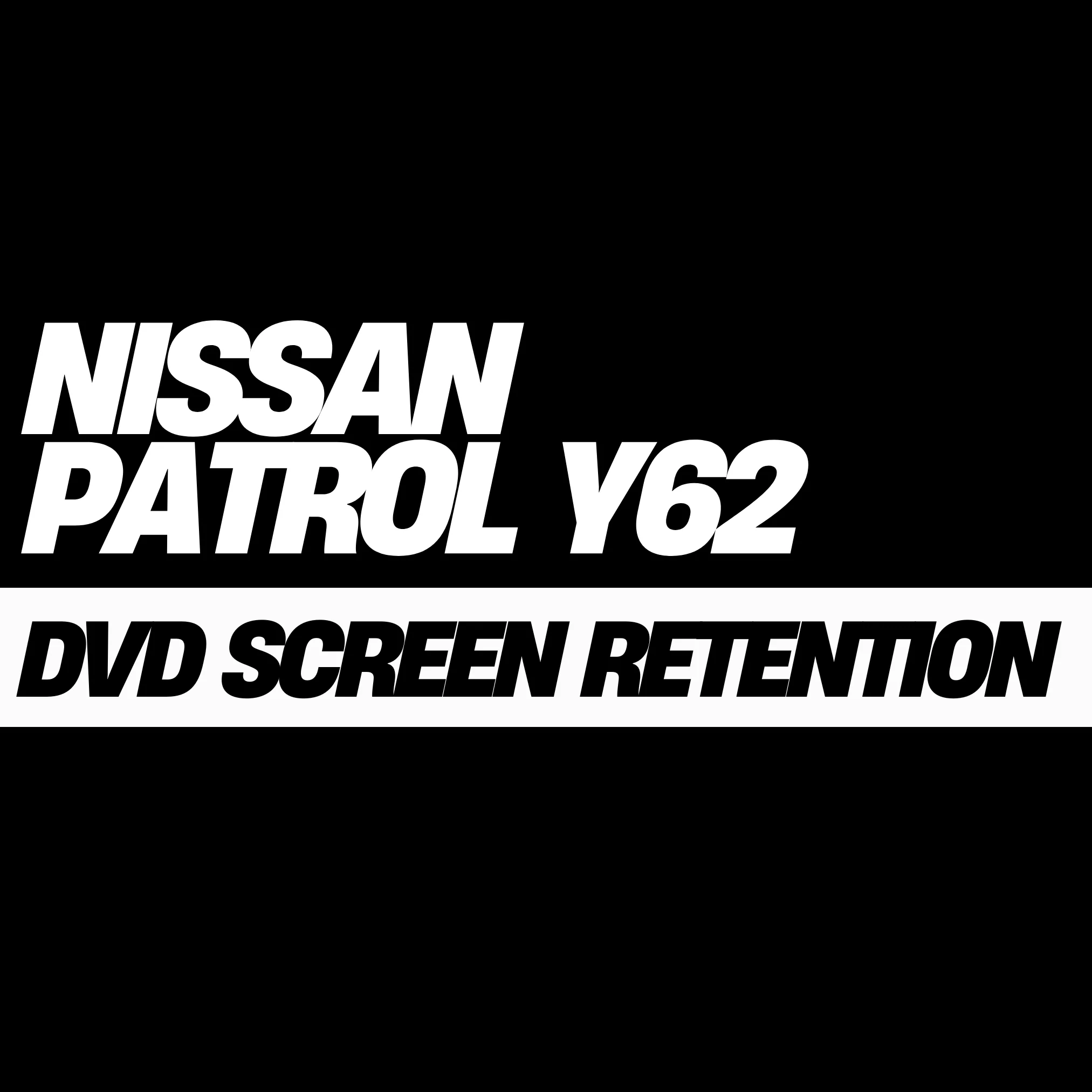 Nissan Patrol Y62 Rear DVD Screen Retention Module Kit