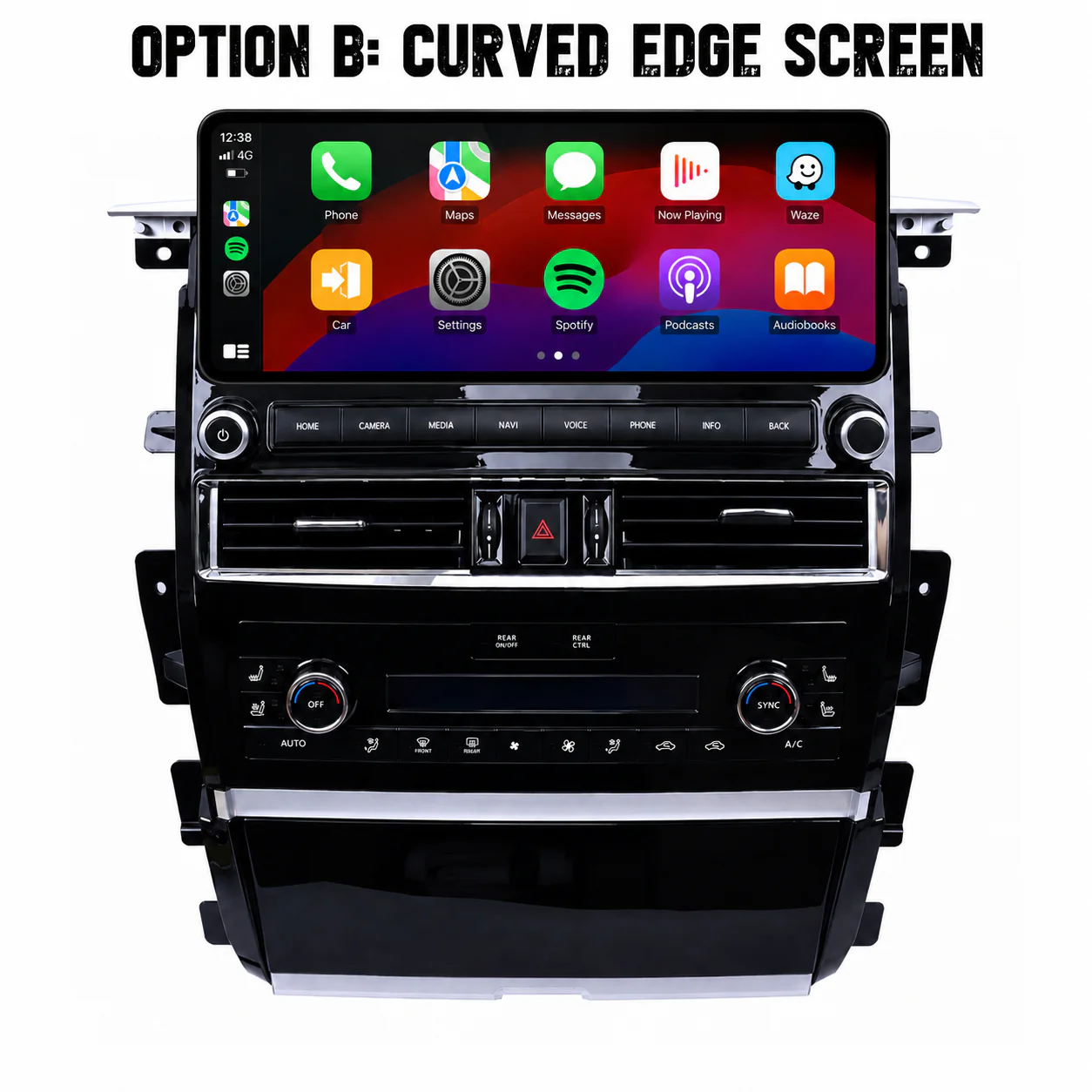 Nissan Patrol Y62 Ti / Ti-L / Warrior (2010 - 2024) 12.3" HD Plug & Play Head Unit Upgrade Kit: Car Radio with Wireless & Wired Apple CarPlay & Android Auto - Image 12