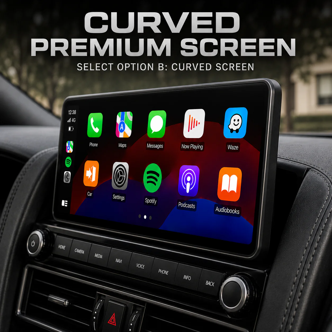 Nissan Patrol Y62 Ti / Ti-L / Warrior (2010 - 2024) 12.3" HD Plug & Play Head Unit Upgrade Kit: Car Radio with Wireless & Wired Apple CarPlay & Android Auto - Image 13