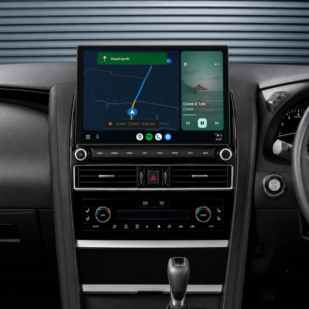 Nissan Patrol Y62 Ti / Ti-L / Warrior (2010 - 2024) 13.1" HD Large Plug & Play Head Unit Upgrade Kit: Car Radio with Wireless & Wired Apple CarPlay & Android Auto - Image 6