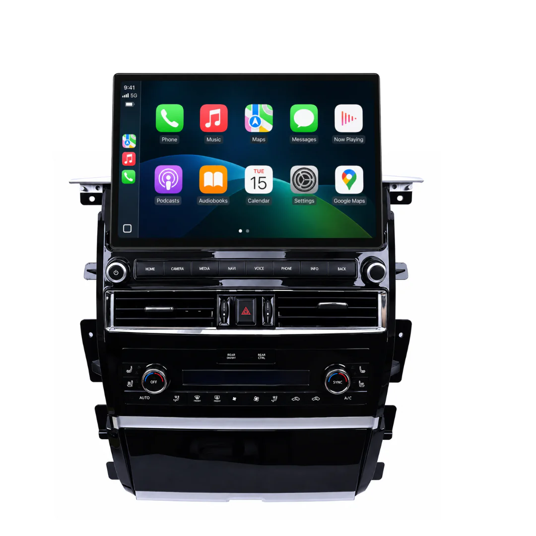 Nissan Patrol Y62 Ti / Ti-L / Warrior (2010 - 2024) 13.1" HD Large Plug & Play Head Unit Upgrade Kit: Car Radio with Wireless & Wired Apple CarPlay & Android Auto - Image 9