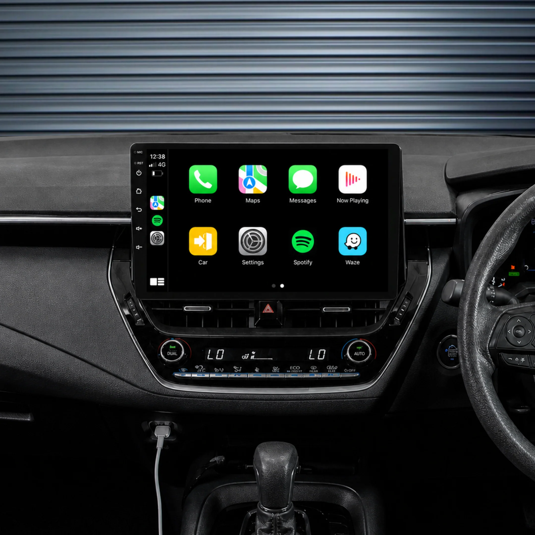 Toyota Corolla (2019-2024) Plug & Play Head Unit Upgrade Kit: Car Radio with Wireless & Wired Apple CarPlay & Android Auto