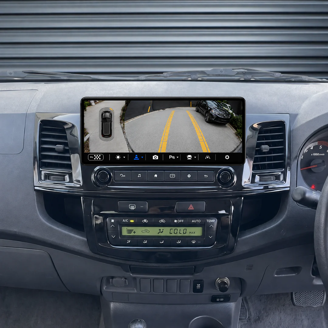 Toyota Hilux N70 Digital & Manual AC (2005-2014) 12.3" HD Plug & Play Head Unit Upgrade Kit: Car Radio with Wireless & Wired Apple CarPlay & Android Auto - Image 4