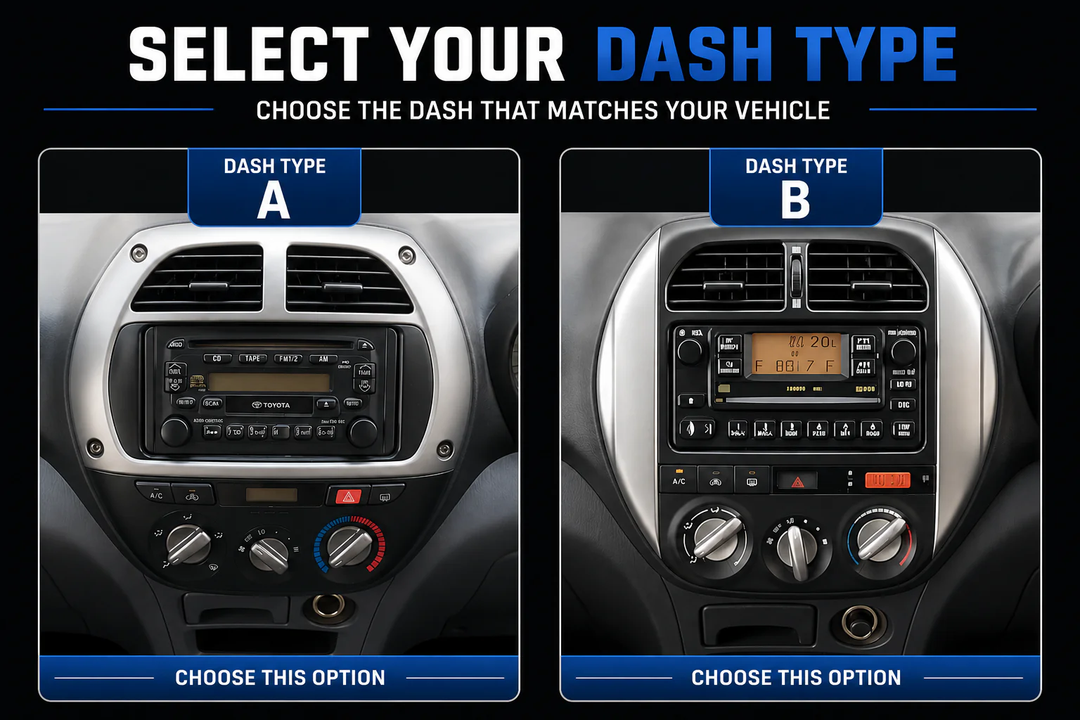 Toyota RAV4 (2001-2006) Plug & Play Head Unit Upgrade Kit: Car Radio with Wireless & Wired Apple CarPlay & Android Auto - Image 2