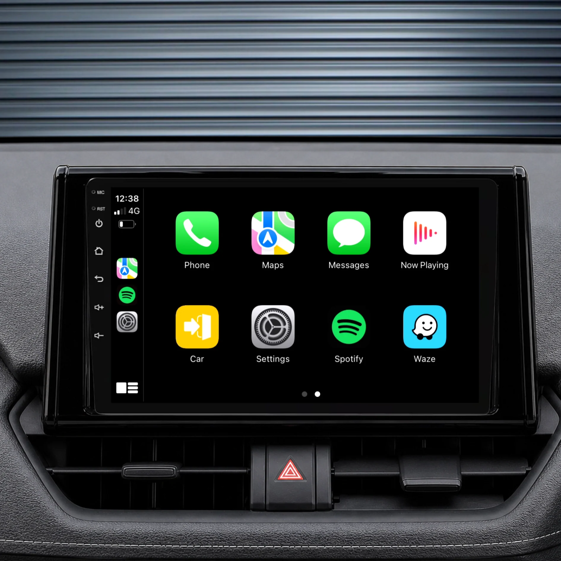 Toyota RAV4 (2019-2025) Plug & Play Head Unit Upgrade Kit: Car Radio with Wireless & Wired Apple CarPlay & Android Auto